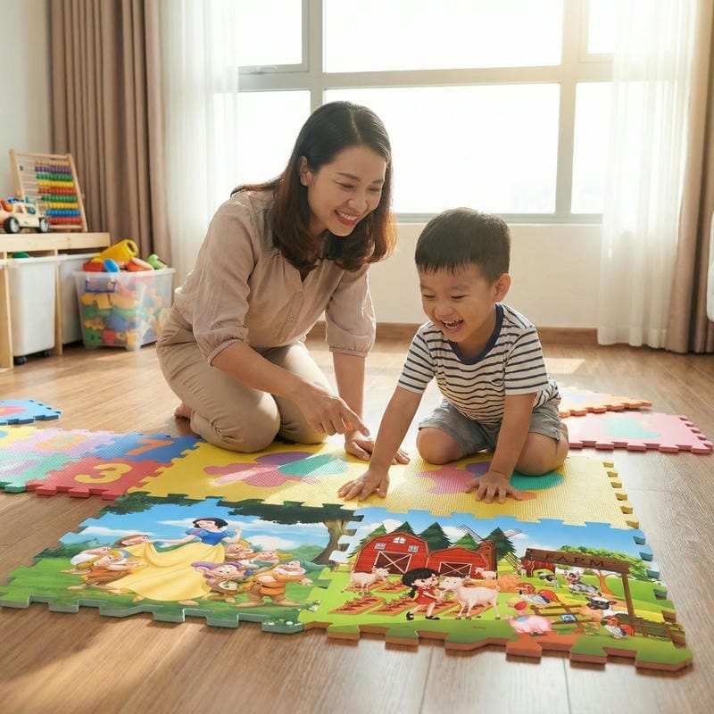 Thảm Ghép Tranh Cho Bé