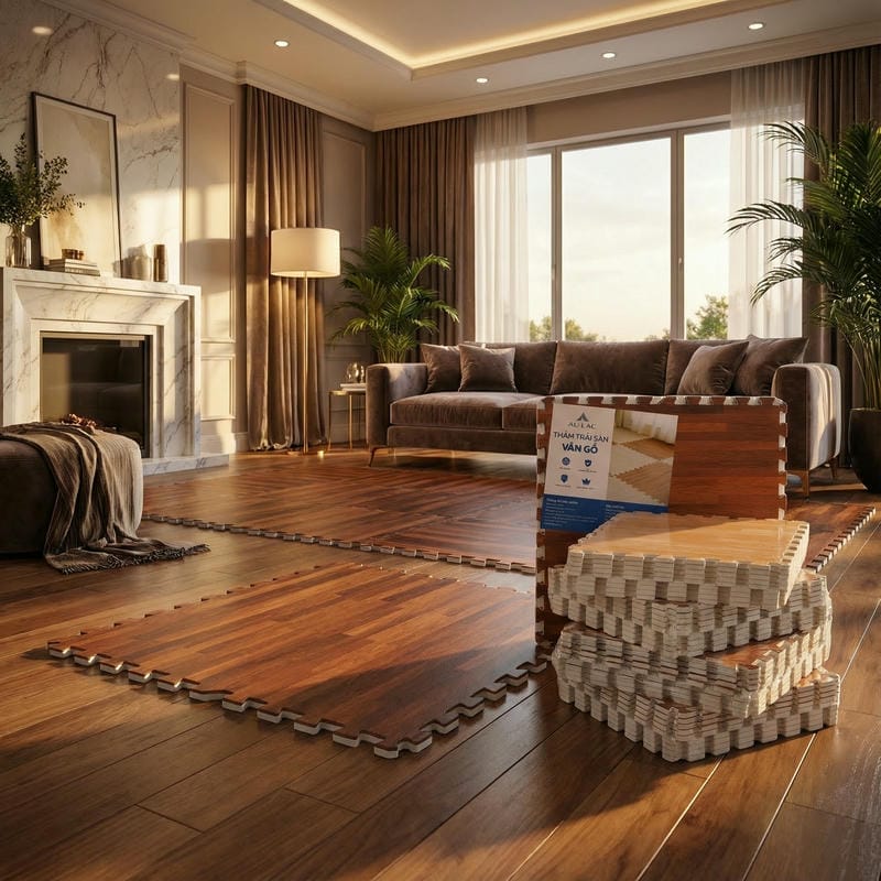 Thảm Vân Gỗ 60x60cm 5