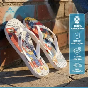 Dép Tông Nam Lp10 [ New ] Xỏ Ngón Like Pink In 3d Họa Tiết Đẹp 1