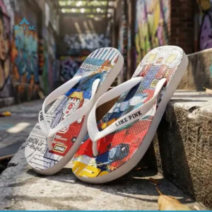 Dép Tông Nam Lp10 [ New ] Xỏ Ngón Like Pink In 3d Họa Tiết Đẹp 2