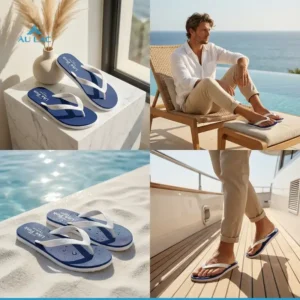 Dép Tông Nam Lp06n Đúc Nguyên Khối Xanh Trắng Size 38-44 2