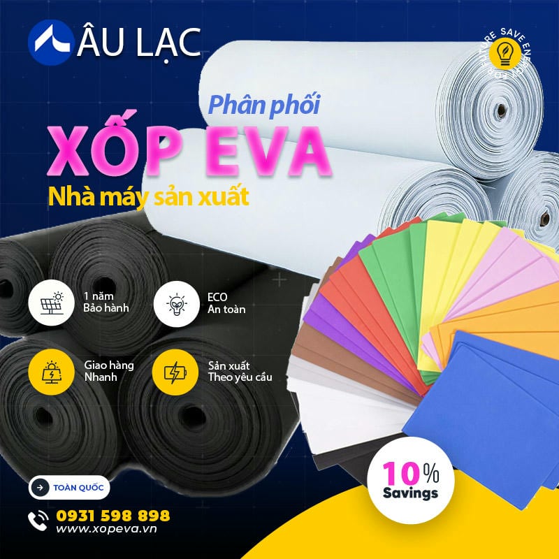 Xốp EVA dạng tấm trong nội thất hiện đại