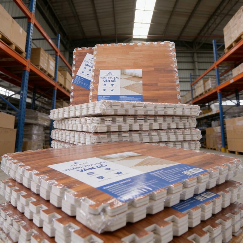 Thảm xốp EVA Vân Gỗ Trải Sàn