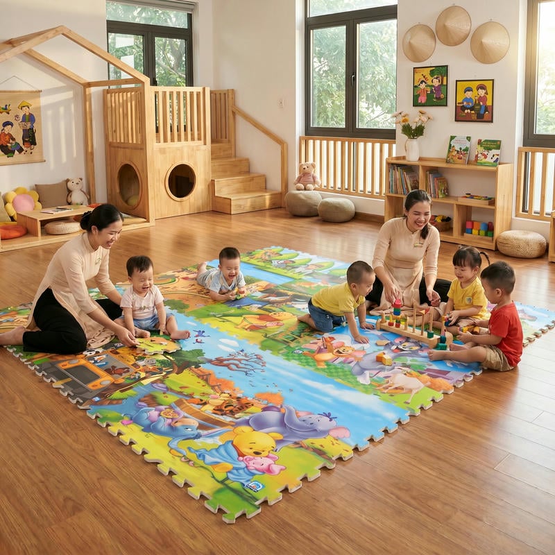 Thảm chính hãng cần có thông số rõ ràng về kích thước, độ dày, độ cứng