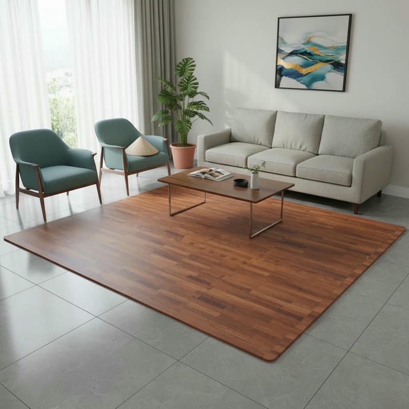 Thảm Xốp Ghép Vân Gỗ 16