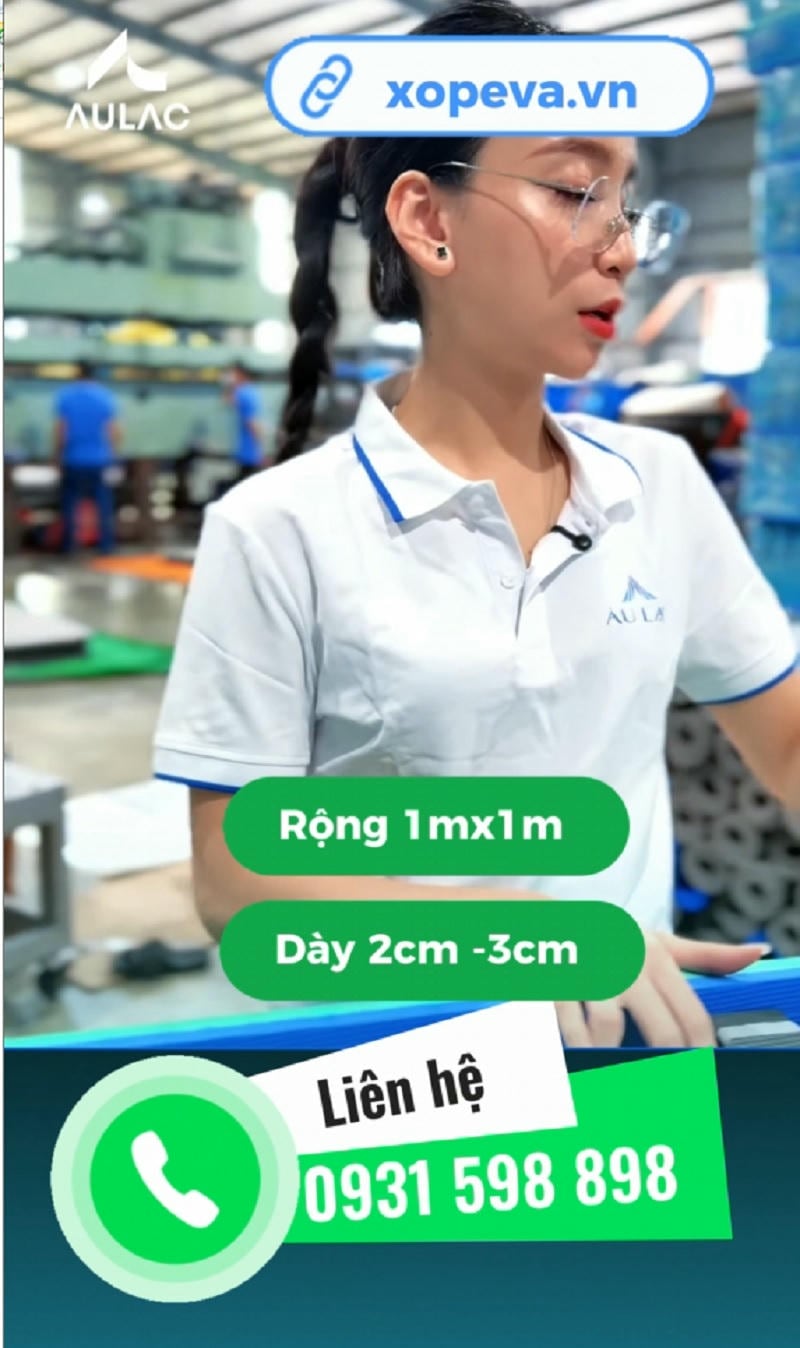 Thảm Thể Thao - Gym - Võ Thuật 1x1m Dày 2cm - 3cm
