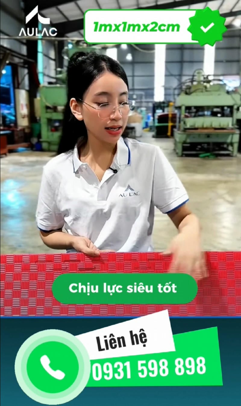 Thảm xốp EVA 1mx1mx2cm được dùng rộng trong phòng gym, võ đường, lớp mầm non, khu